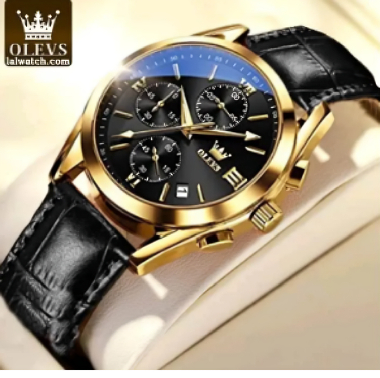 Picture of Men Leather Analoge Quartz Fashion Watch for Men
