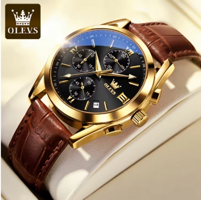 Picture of Men Leather Analoge Quartz Fashion Watch for Men