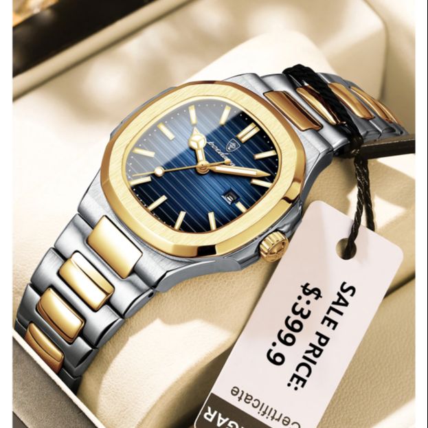 Picture of Men's Luxury Quartz Wristwatch, 30M Waterproof Stainless Steel Sports Chronograph Watch