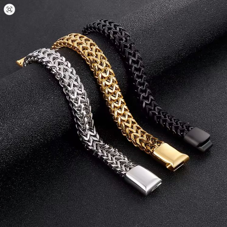 Picture of Fashion Cuban Link Bracelet for Men Stainless Steel Bracelet Collction