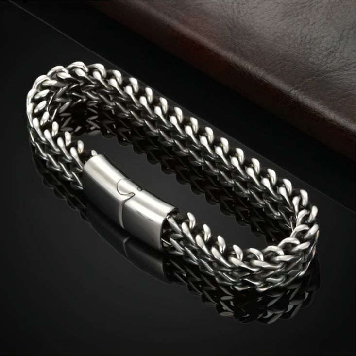 Picture of Fashion Cuban Link Bracelet for Men Stainless Steel Bracelet Collction