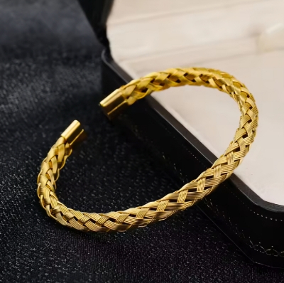 Picture of Punk Simple Style Men's Jewelry No Fade Steel Wire Rope Classic Bracelet Cuff Charm Male Bracelet Gift