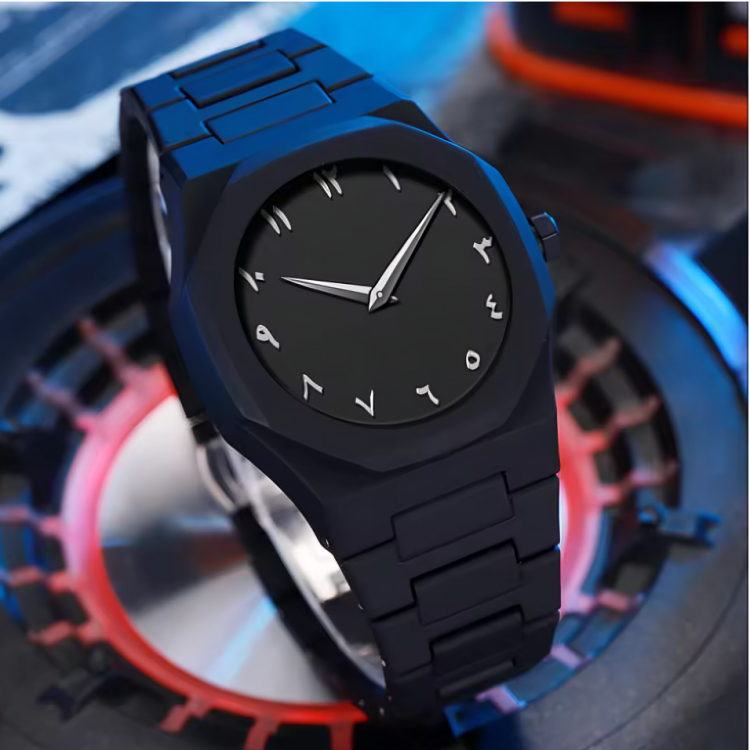 Picture of New Simple and Modern Creative Sports and Leisure Watch Creative Design Waterproof Quartz Movement Energy Watches Gift for Men