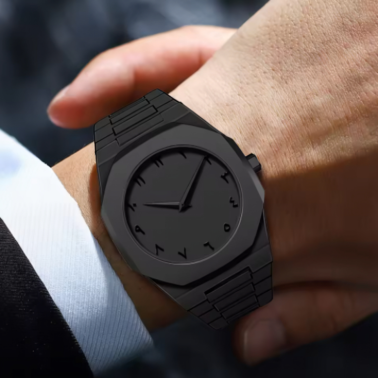 Picture of New Simple and Modern Creative Sports and Leisure Watch Creative Design Waterproof Quartz Movement Energy Watches Gift for Men