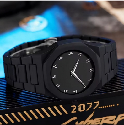 Picture of New Simple and Modern Creative Sports and Leisure Watch Creative Design Waterproof Quartz Movement Energy Watches Gift for Men
