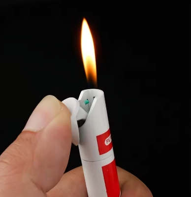 Picture of New Mini Inflatable Open Flame Butane Lighter, Compact and Portable Lighter