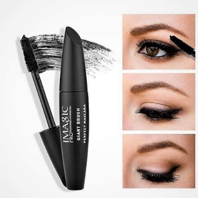 Picture of IMAGIC Giant Brush Perfect Mascara - Waterproof Long-Lasting Volumizing Mascara for Thick Lashes Black Color