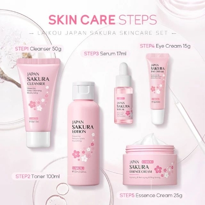 Picture of LAIKOU Japan Sakura Skin Care Set 5 pcs