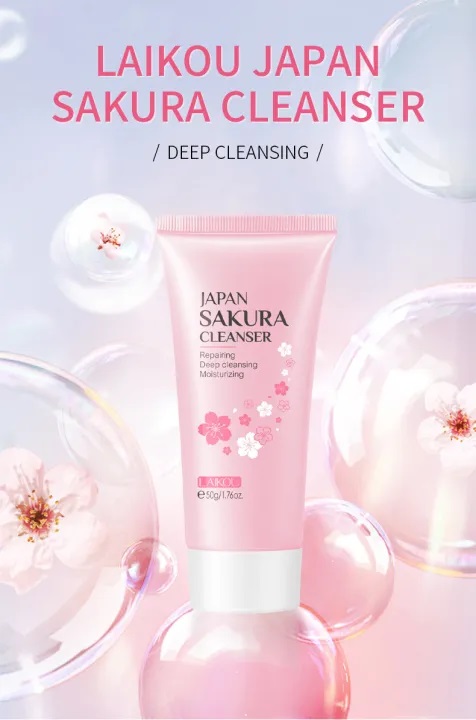 Picture of Japan Sakura Cleanser Face Wash 50ml || Laikou Face wash