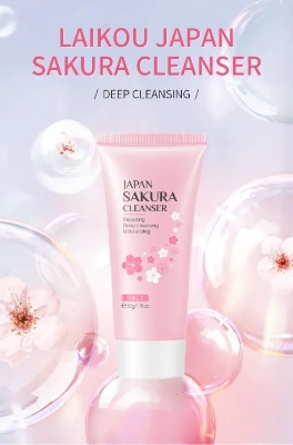 Picture of Japan Sakura Cleanser Face Wash 50ml || Laikou Face wash