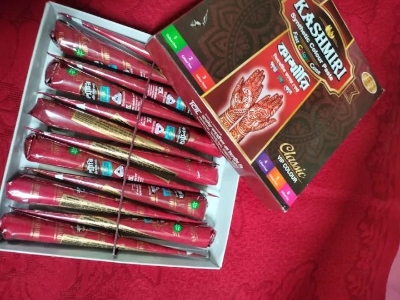 Picture of Kashmiri Fast Colour Cone Mehendi 2 piece