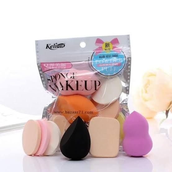 Picture of Beauty Blender Sponge Powder Puff Set - Dual-Sided Makeup Applicator for Flawless Application
