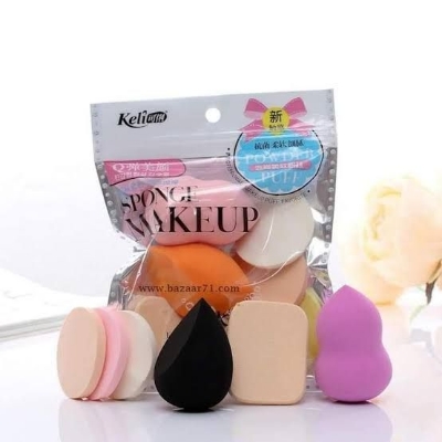 Picture of Beauty Blender Sponge Powder Puff Set - Dual-Sided Makeup Applicator for Flawless Application
