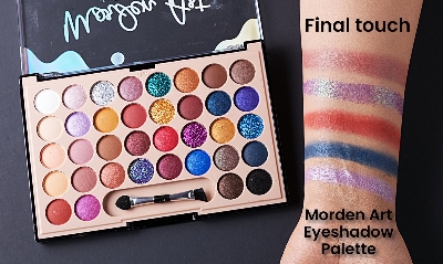 Picture of Final Touch Modern Eyeshadow Pallets & Brush Free 36 Color