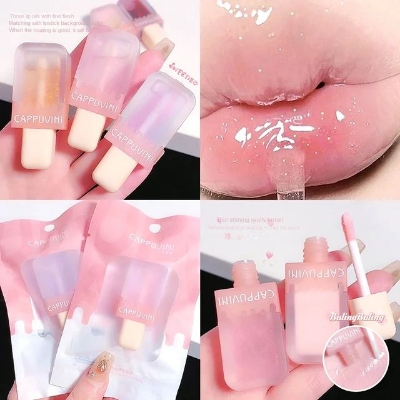 Picture of Cappuvini Ice Bar Lip Oil Water Light Lip Glaze Lip Gloss Lipstick