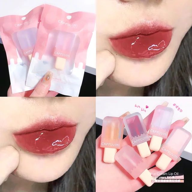 Picture of Cappuvini Ice Bar Lip Oil Water Light Lip Glaze Lip Gloss Lipstick