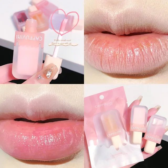 Picture of Cappuvini Ice Bar Lip Oil Water Light Lip Glaze Lip Gloss Lipstick
