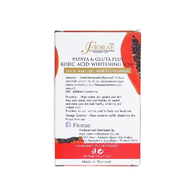 Picture of Fiorae Papaya & Gluta Plus Kojic Whitening Soap

(165gm)