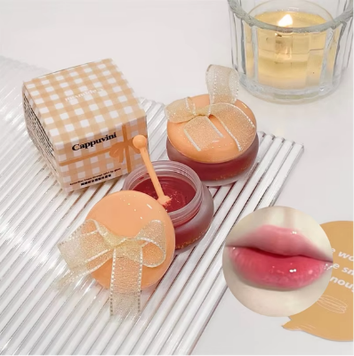 Picture of 1pc Cute Little Milk Honey Lipgloss Moisturizing Mirror Water Lipgloss Sexy Red Lip Tint Lip Balm Lip Makeup Korean Cosmetics