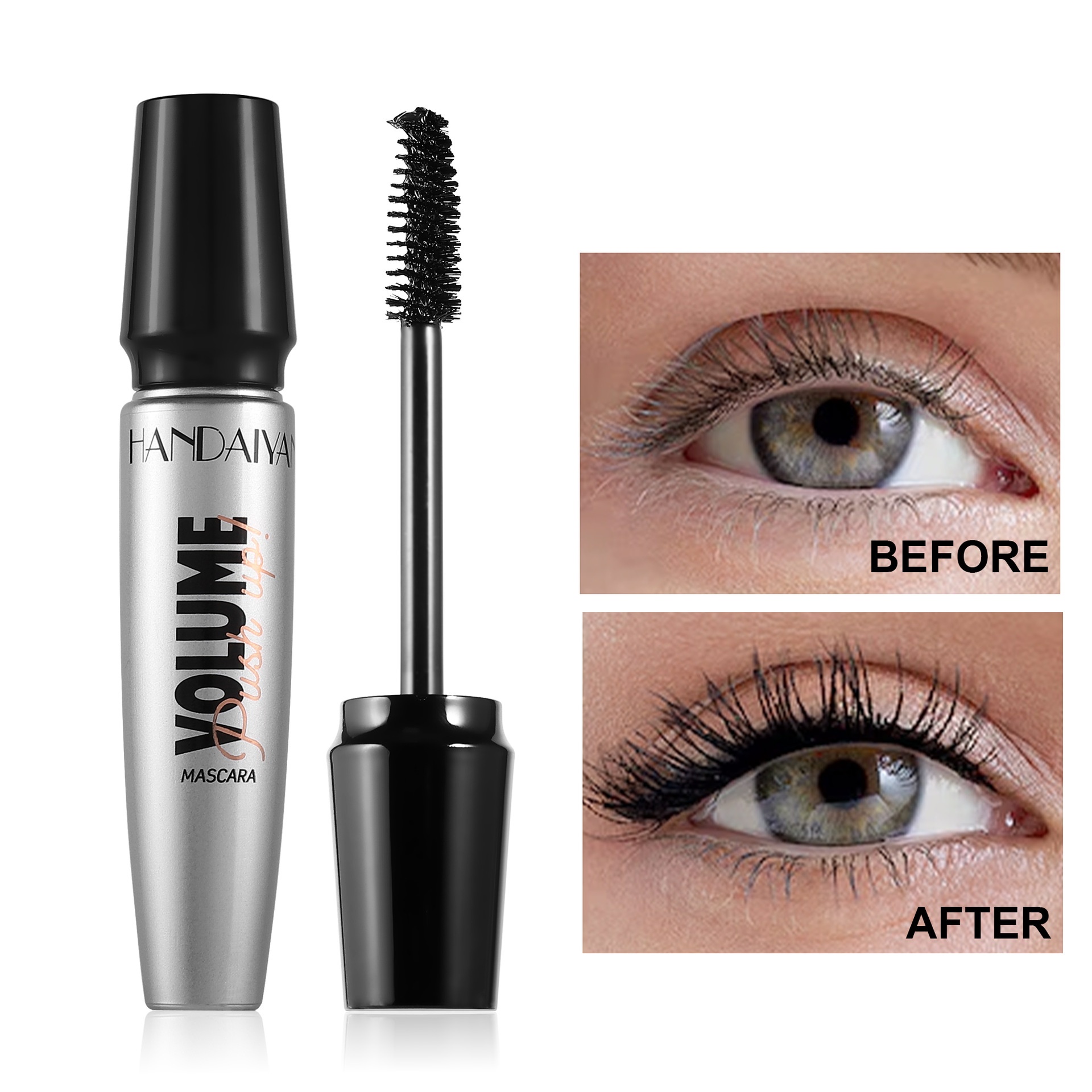 Picture of Handaiyan Mascara Waterproof No Smudge Long Thick Curling Eyebrow Mascara