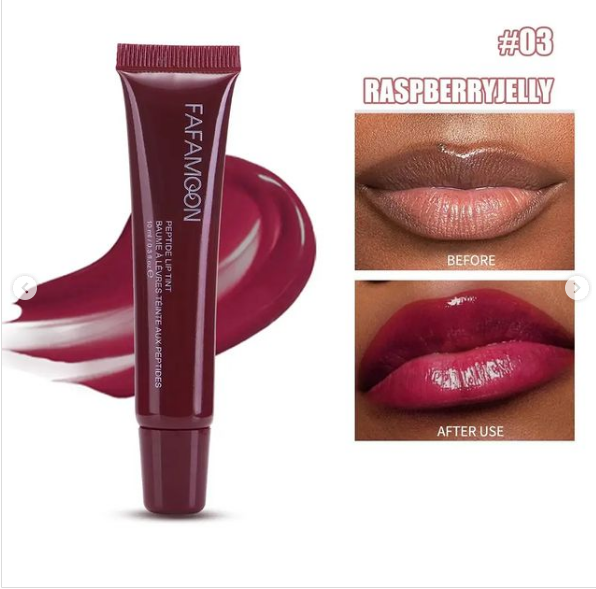 Picture of FAFAMOON Peptide Lip Tint & Lipstick #03-Raspberry