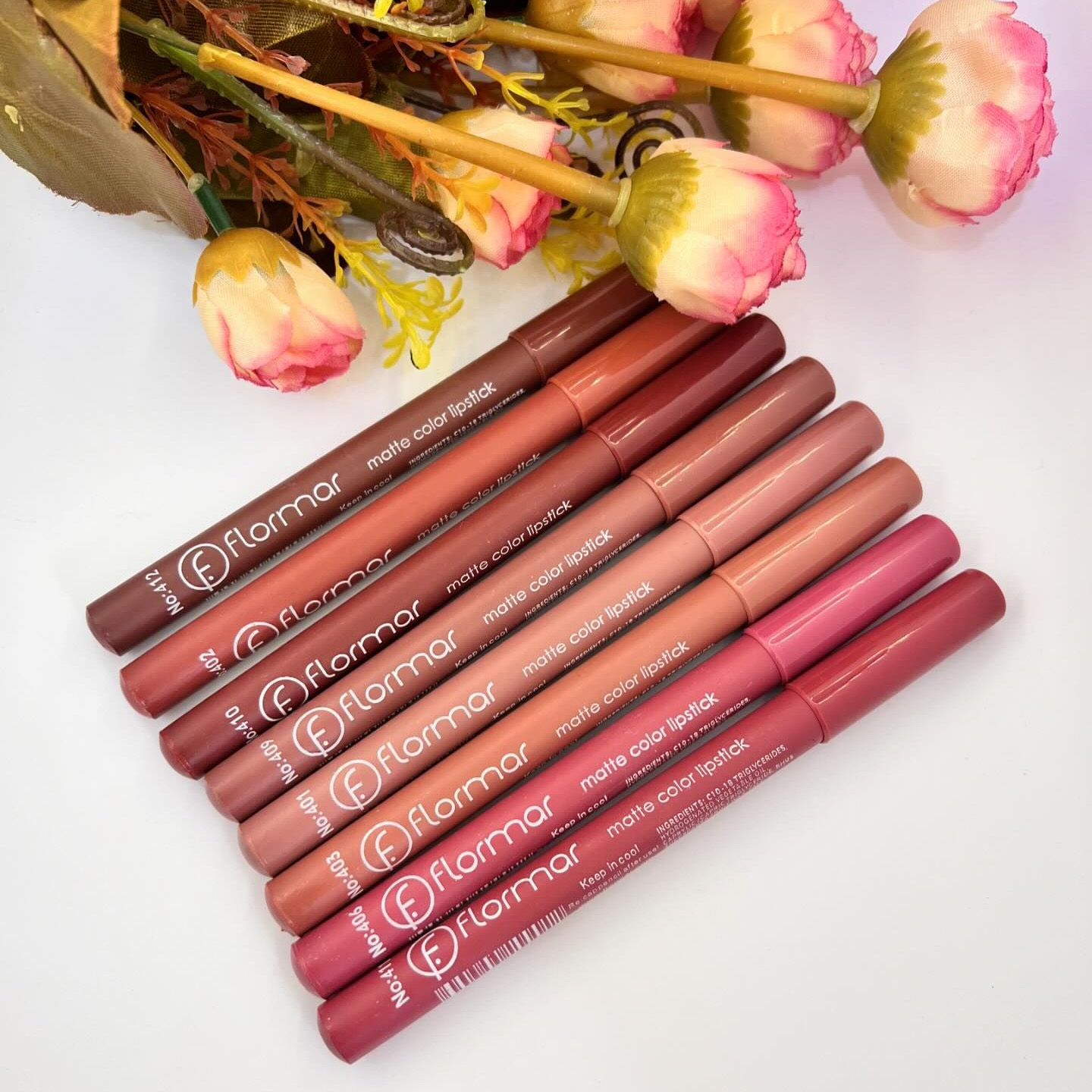 Picture of Flonnar Long Lasting Matte Lipstick Pencils Set (6 Pieces)