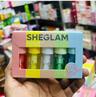 Picture of Sheglam Jelly Wow Hydrating Lip Oil Moisturizing Plumping Lip Gloss 5pcs Set