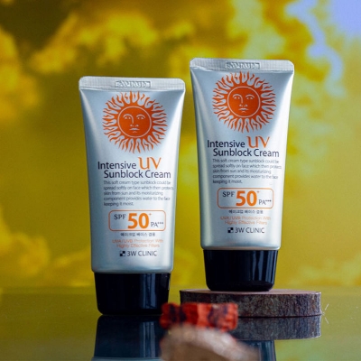 Picture of 3W Clinic Intensive UV Sunblock Cream SPF50 PA+++ 70ml