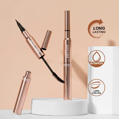 Picture of Beauty Glazed 2in1 Bushy Big Eyeliner & Mascara | Waterproof, Long Lasting, Smudge-proof Eyeliner & Mascara