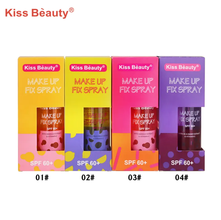 Picture of Kiss Beauty SPF 60+ Sunscreen Long Lasting Moisturizing Hydrating Makeup Fix Setting Spray - 150ml