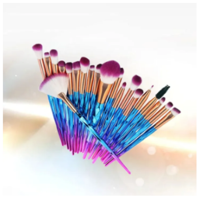 Picture of 20 Diamond Handle Spiral Handle Eye Makeup Brush Professional Eye Shadow Brush suit Makeup Brush Tools Full Set Brush