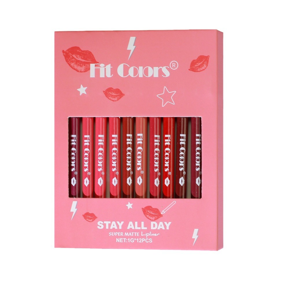 Picture of Fit Colors 12 Pisce Waterproof Matte Lip liner & Lipstick Set