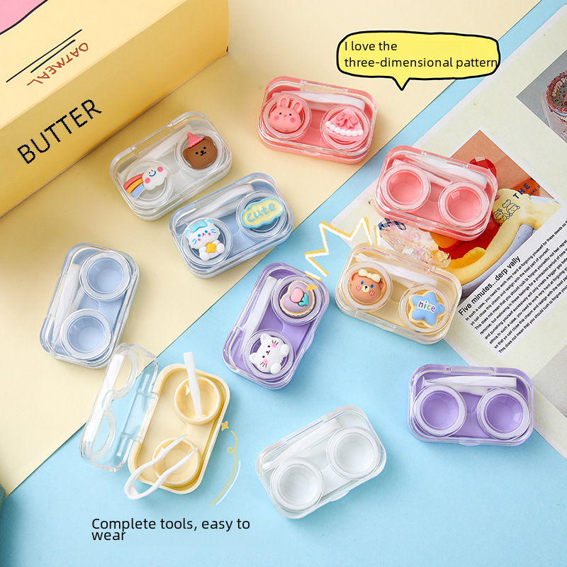 Picture of Contact Lens case for Travel Eye Care Contact Lens Kit Box Contact Lenses Storage Case Box Kit (1 pcs)