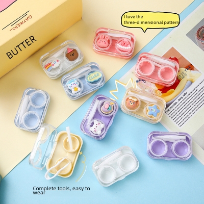 Picture of Contact Lens case for Travel Eye Care Contact Lens Kit Box Contact Lenses Storage Case Box Kit (1 pcs)