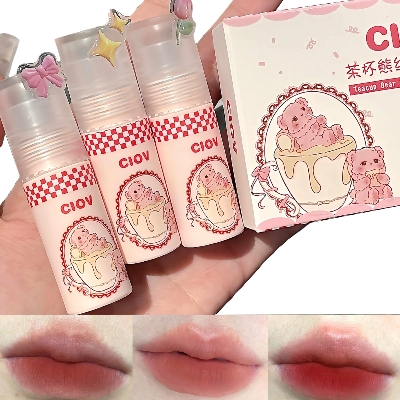 Picture of Ciov 3 Colours Teacup Bear Velvet Lip Mud Set- B