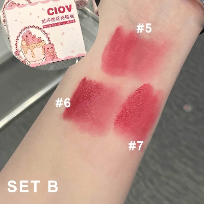 Picture of Ciov 3 Colours Teacup Bear Velvet Lip Mud Set- B