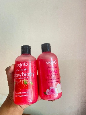 Picture of SKINO STRAWBERRY+ROSE COMBO SCENTED SHOWER GEL 220ML