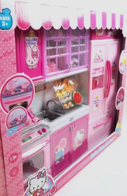 Picture of Big Hello Kitty Modern Kitchen Set , Baby girls kids love home kitchen
