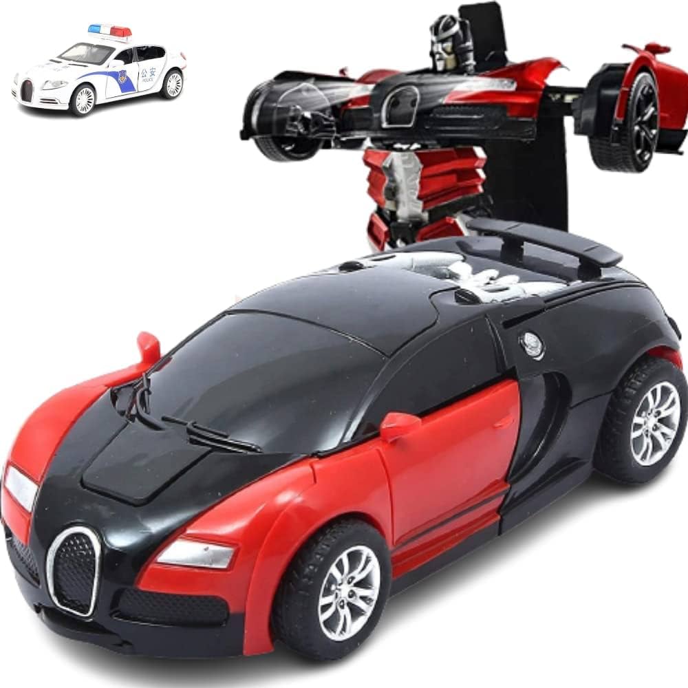 Picture of Children's Charging Toy Induction Deformation Remote Control Car King Kong Robot Sports Car Toy Remote Control Speed Drifting Racing Car Toy Model for Kids Adults Toddlers Boys Girls Gift-1