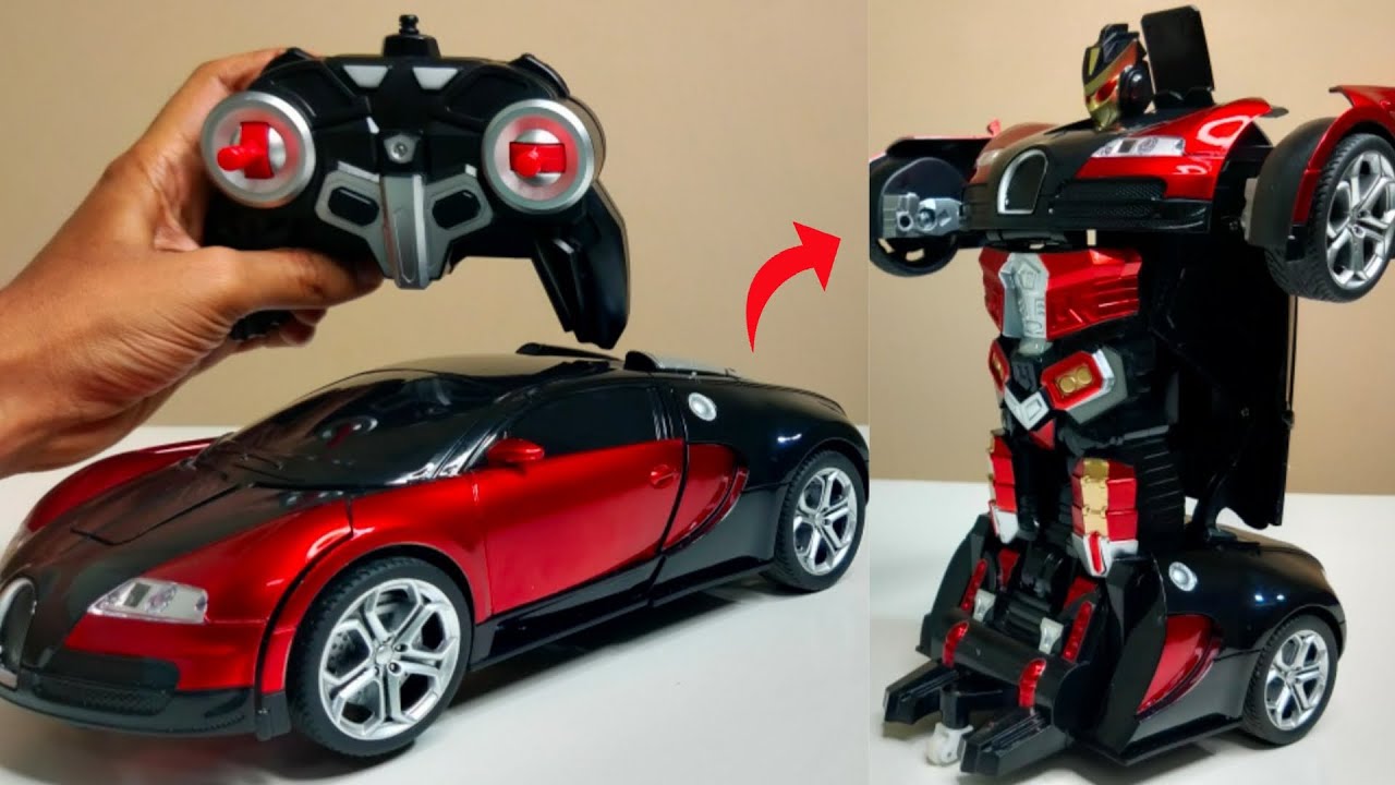 Picture of Children's Charging Toy Induction Deformation Remote Control Car King Kong Robot Sports Car Toy Remote Control Speed Drifting Racing Car Toy Model for Kids Adults Toddlers Boys Girls Gift-1