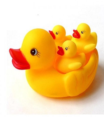 Picture of Baby Bathing Rubber Squeaky Ducks Floating Play Water Pool Tub Toys