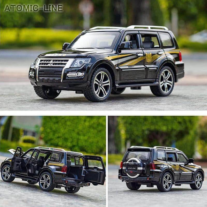 Picture of 1:32 Mitsubishi Pajero Die Cast Model Car , All part Openable Light Music & Pull Back Fiction.