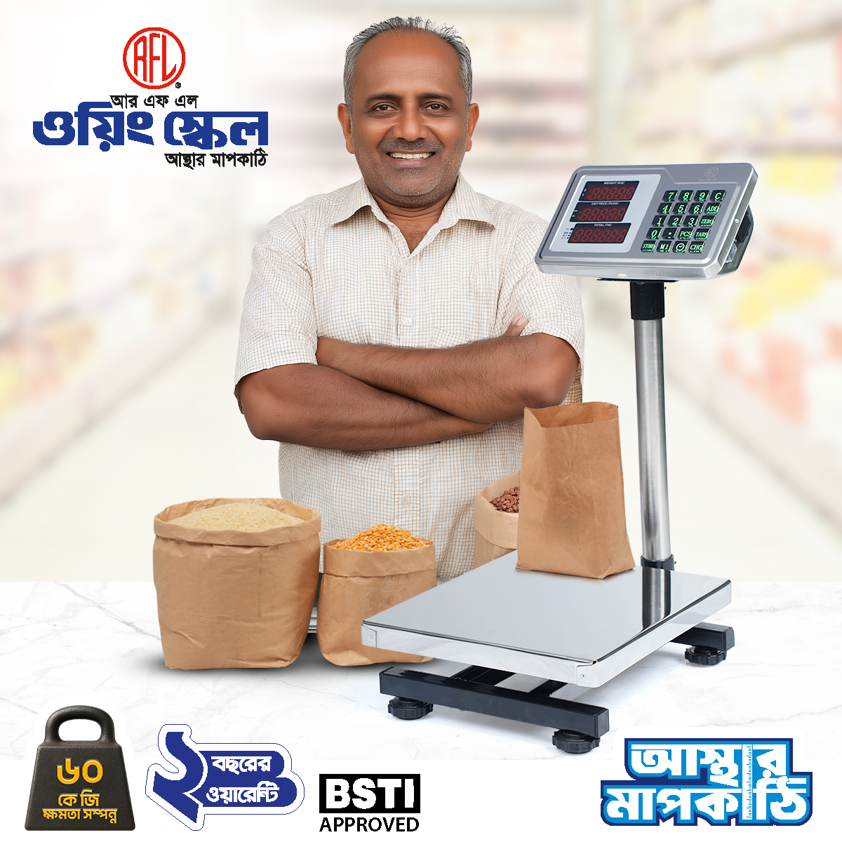 Picture of RFL Weighing Scale 60 Kg (Small)