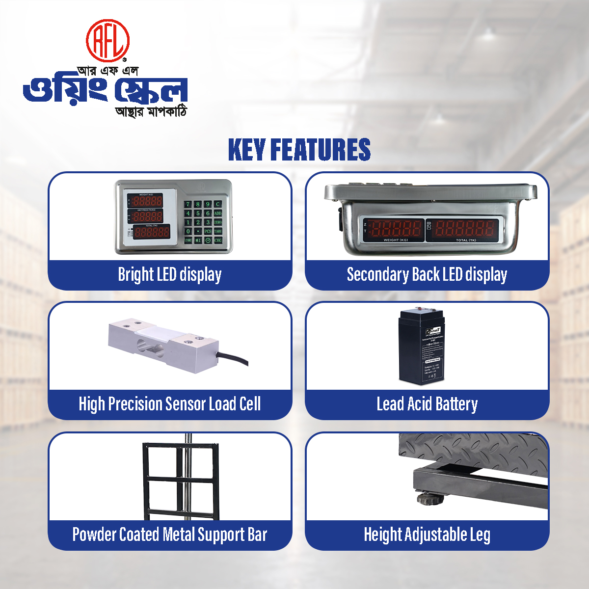 Picture of RFL Weighing Scale LA 116X500 500Kg