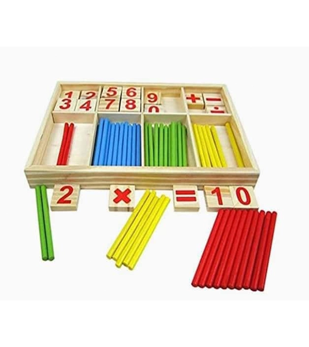 Multi Color Wooden Counting Game Mathematics Material Toy Educational Toy 