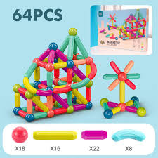  Magnetic Puzzle 64 pcs for Kids Toys Gifts and Educational Learing