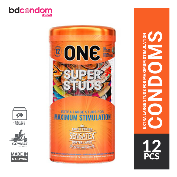 Picture of ONE Super Studs Extra Large Studs for Maximum Stimulation Condom - 12Pcs Jar(Malaysia)