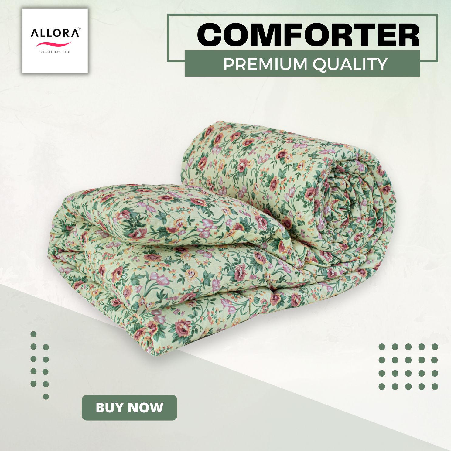 Spring Serenity Allora Comforter – Green