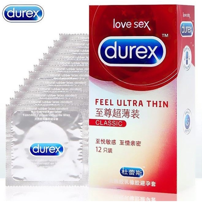 Picture of Durex Feel Ultra Thin Classic Condom - 12Pcs Pack