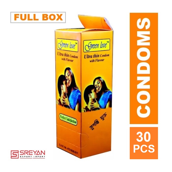 Picture of Green Love Ultra Thin Condoms - 3x10 - Full Box